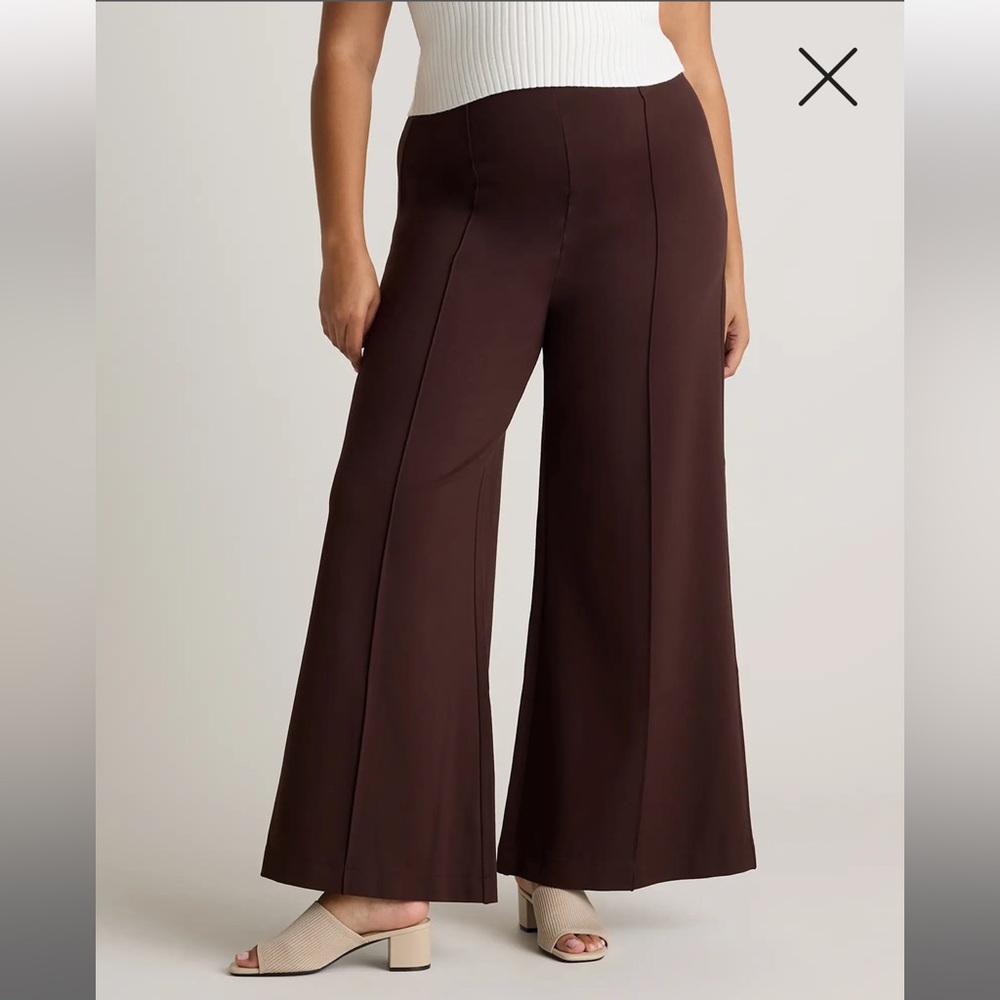 Quince super wide leg ponte pants